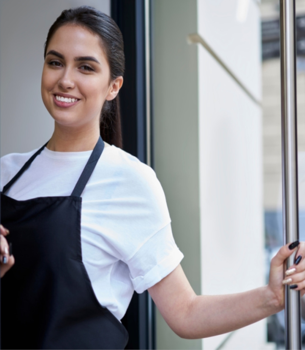 a lady is in official dress code